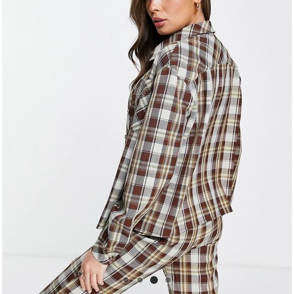 Glamorous Brown Plaid Button Down Shirt - 4 - Picture 2 of 8